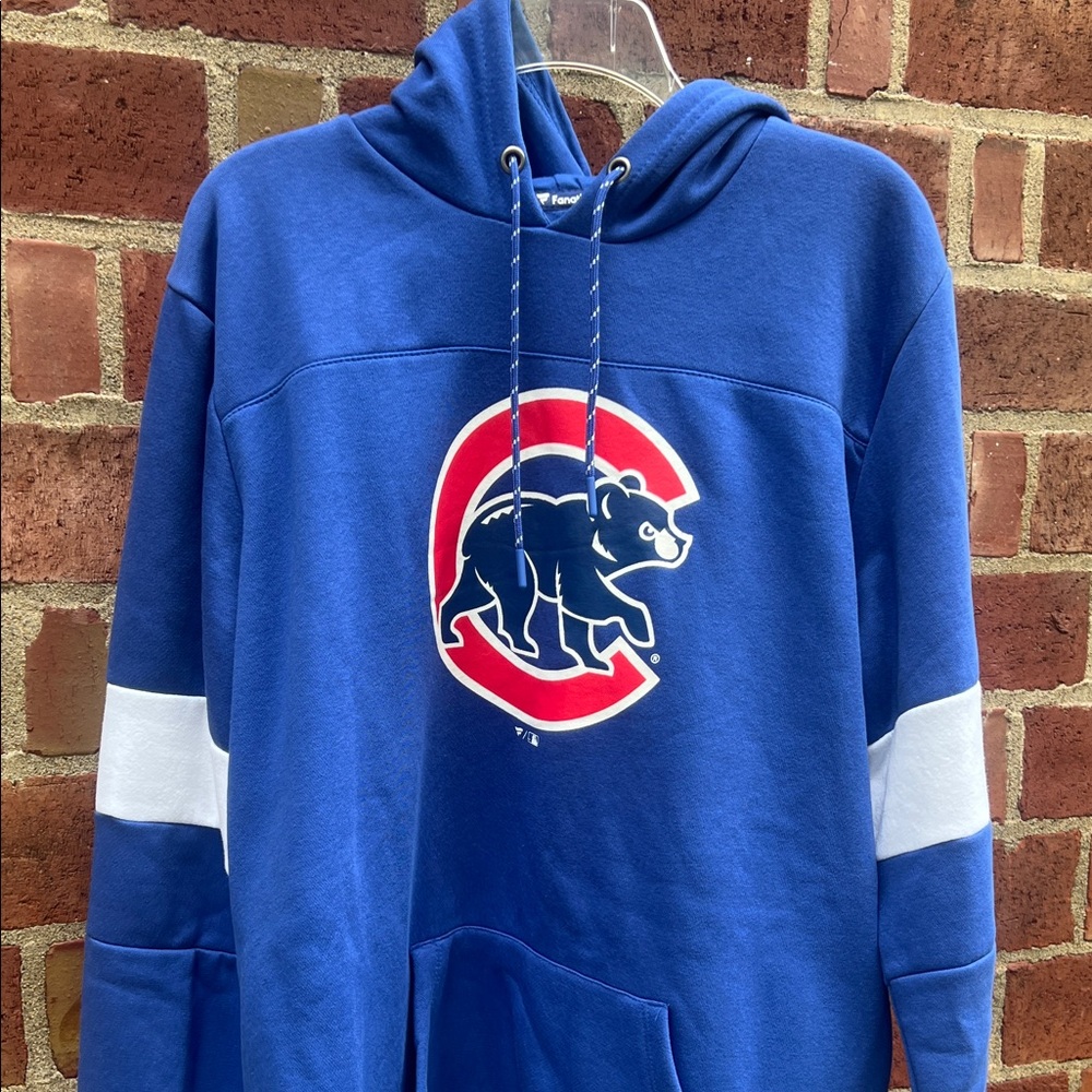 Fanatics Chicago Cubs Royal Blue Hoodie with Red & White Logo